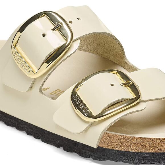 New w/Tage Birkenstock Arizona Big Buckle - High Shine Ecru -Size 41 US 10.10.5 - Picture 4 of 8